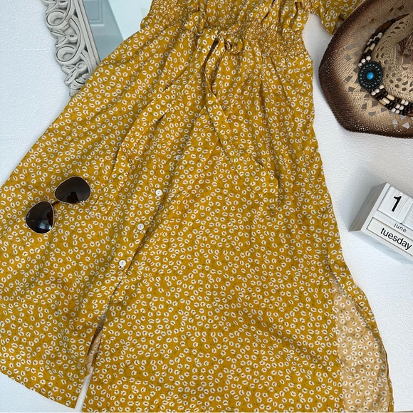πΈ3/$12 SHEIN dress size 1X, yellow floral perfect conditions - Picture 6 of 14